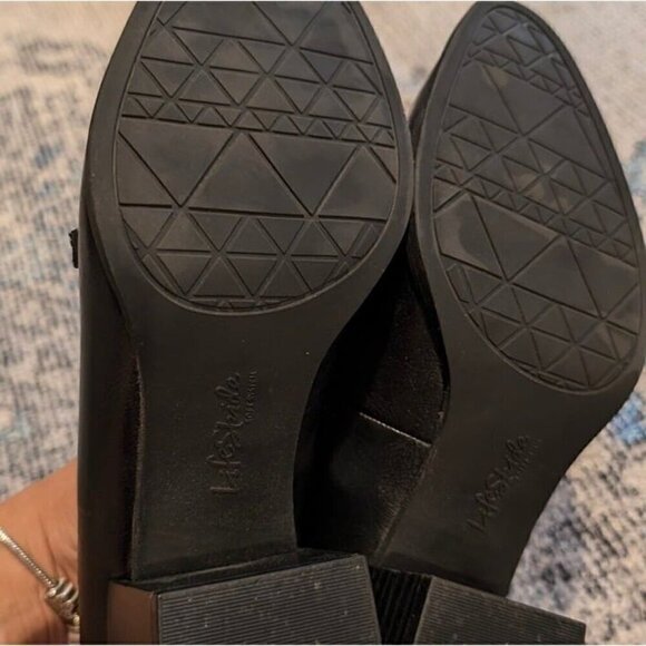 Life Stride Soft System Loafers Women Size 7.5M Black Slip On Pumps Shoes - Picture 5 of 7